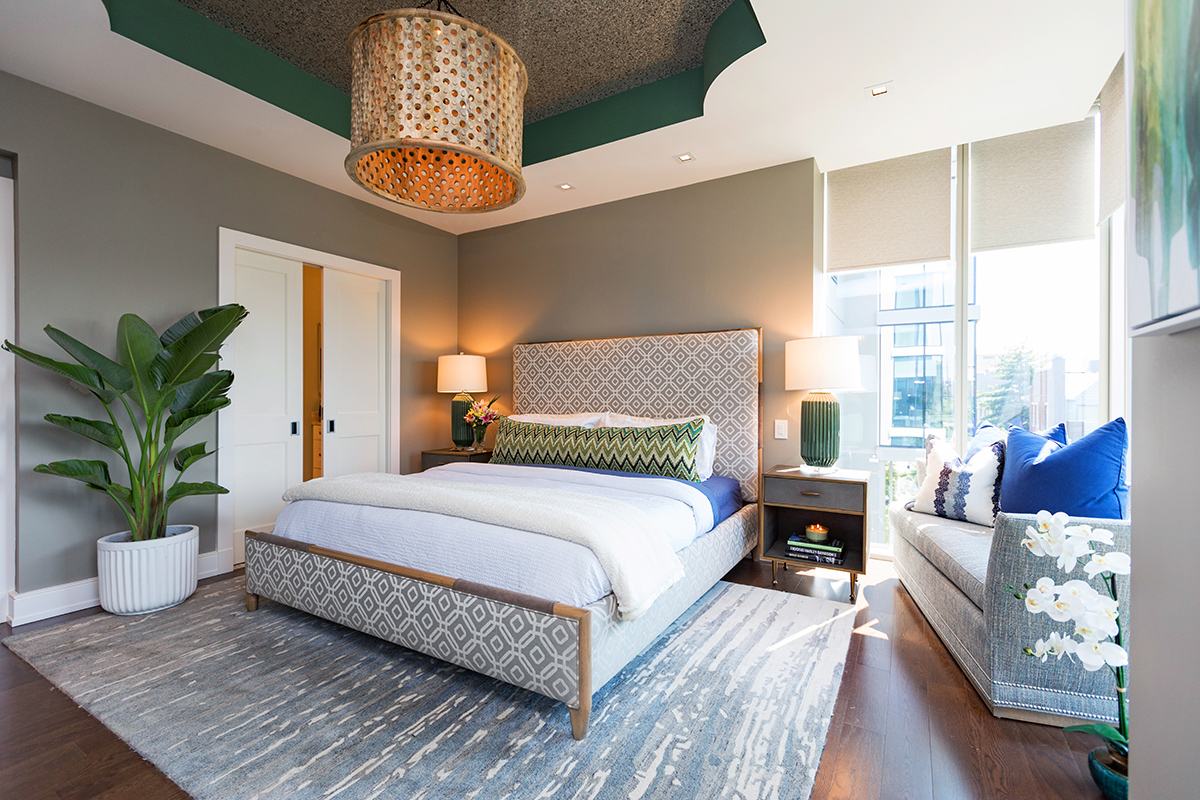 Serene bedroom interior