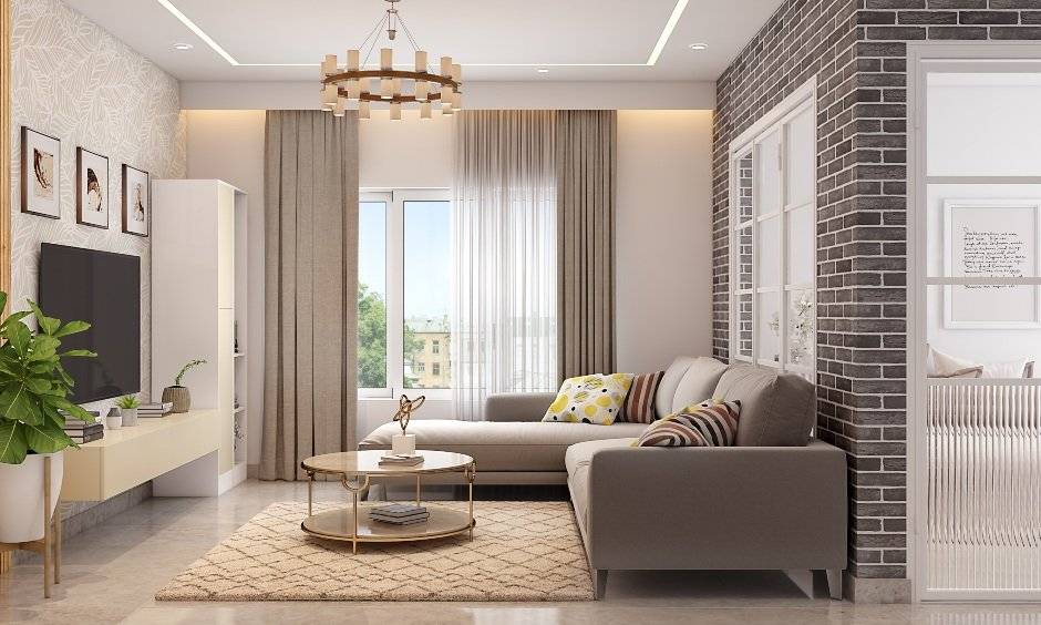 Feature wall living room