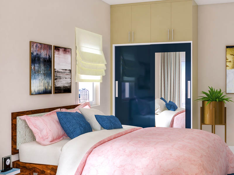 Wardrobe with soft-close hardware